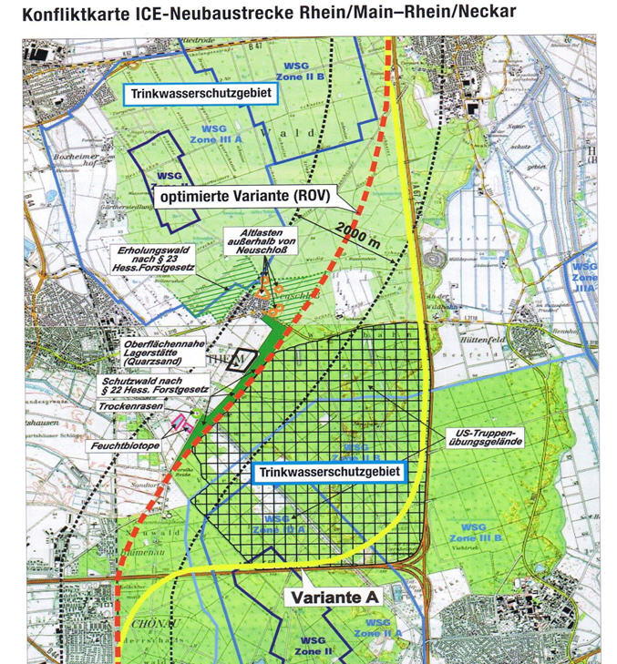 14 Natura 2000 und ICE Trassenvarianten 16